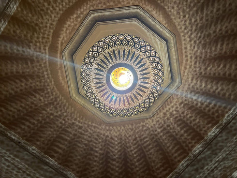 Moroccan Brass Pendant Light | Hand-Engraved Ceiling Lamp (PL 1057)